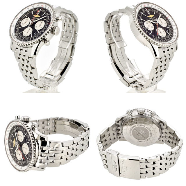 ブライトリング BREITLING ナビタイマー01 A022B01NP 自動巻 ブラック SS 43mm USED 中古