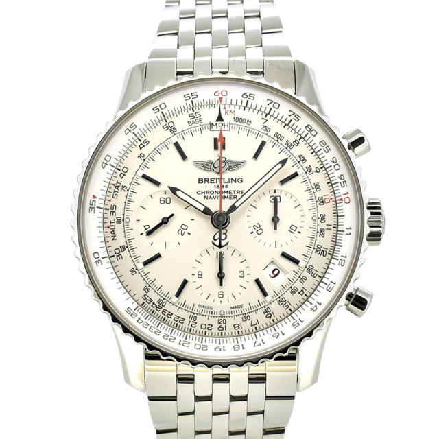 ブライトリング BREITLING ナビタイマー01 リミテッド S232G56NP シルバー 世界2000本限定 43mm USED 中古