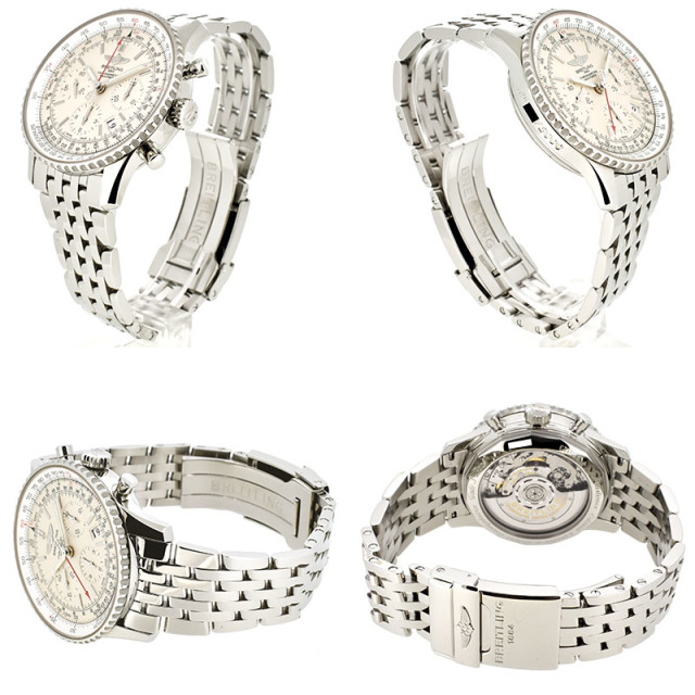 ブライトリング BREITLING ナビタイマー01 リミテッド S232G56NP シルバー 世界2000本限定 43mm USED 中古