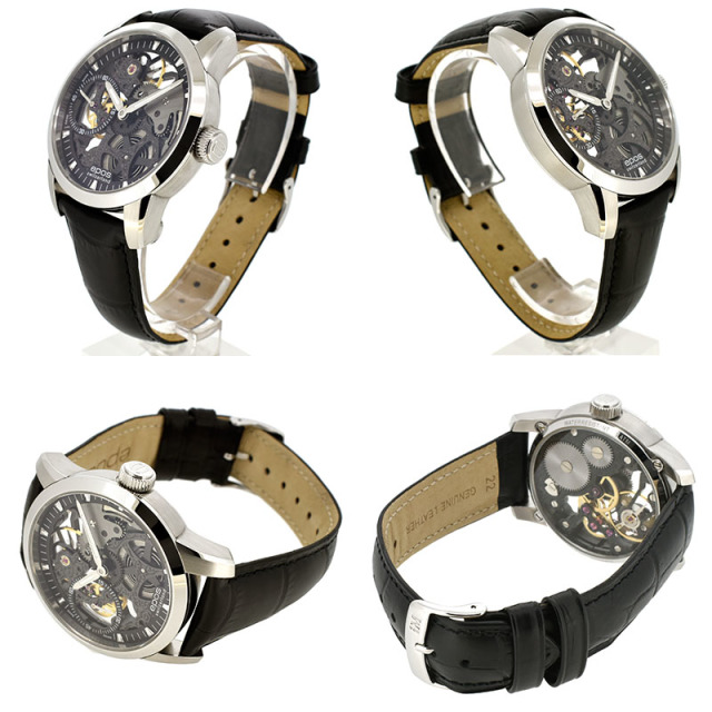エポス EPOS エモーション スケルトン 3424BSKBK 手巻き 42mm