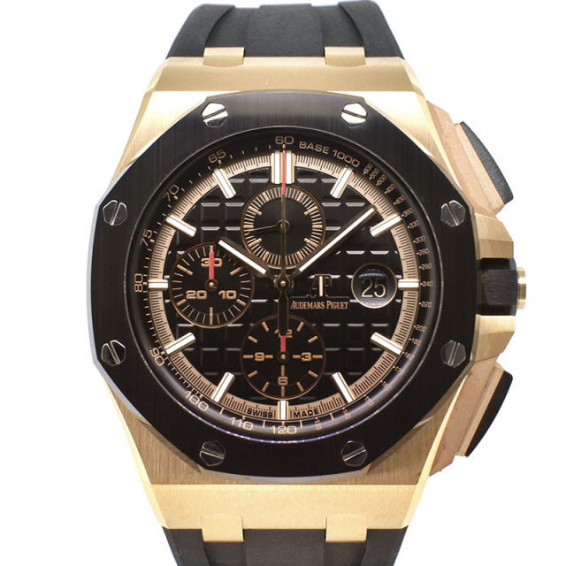 オーデマ・ピゲ　AUDEMARS PIGUET　ロイヤルオーク オフショア クロノグラフ　26401RO.OO.A002CA.02　18KPG　44mm　ブラック　USED　中古