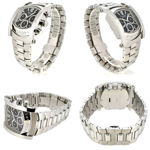 ブルガリ BVLGARI アショーマ クロノグラフ AA48BSSDCH 48mm ブラック USED 中古