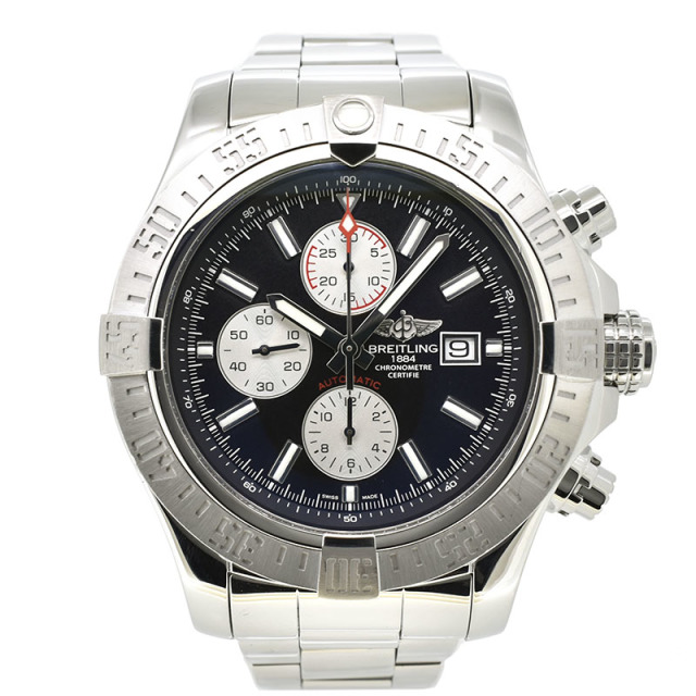 ブライトリング　BREITLING　スーパーアベンジャー2　A331B29PSS　48mm　クロノグラフ　ブラック　USED　中古