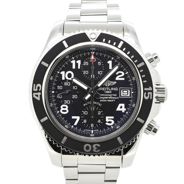 ブライトリング　BREITLING　スーパーオーシャン クロノグラフ 42　A108B93PSS　ブラック　42mm　USED　中古