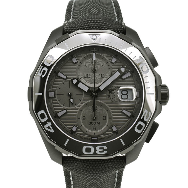 タグホイヤー　TAG HEUER　アクアレーサー クロノグラフ ブラックファントム　CAY218B.FC6370　43mm　USED　中古
