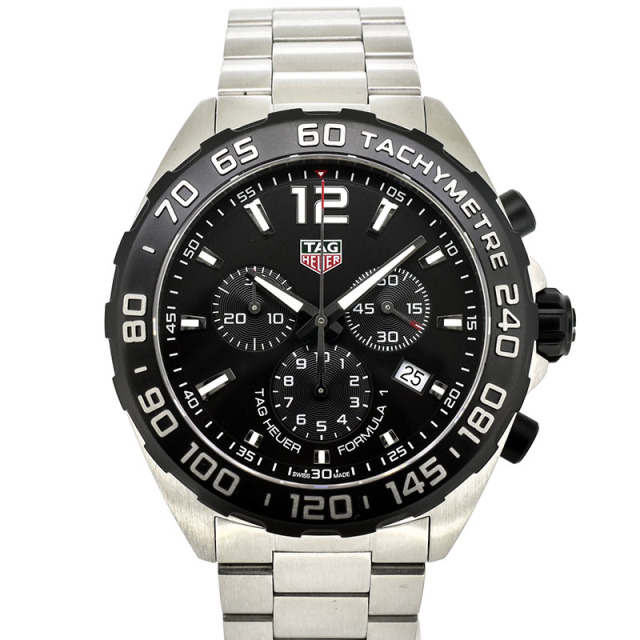 タグホイヤー　TAG HEUER　フォーミュラ1 クロノグラフ　CAZ1010.BA0842　クォーツ　ブラック　43mm　USED　中古