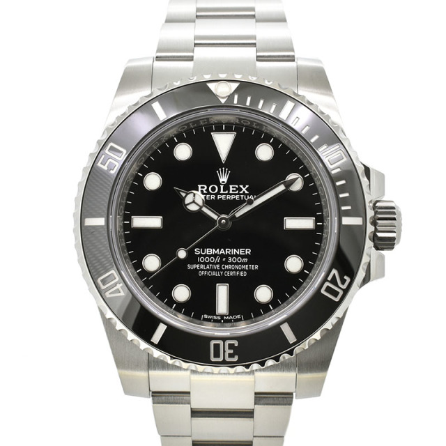 ロレックス　ROLEX　サブマリーナ　ノンデイト　114060　メンズ　SS　ブラック　ランダム番　未使用品