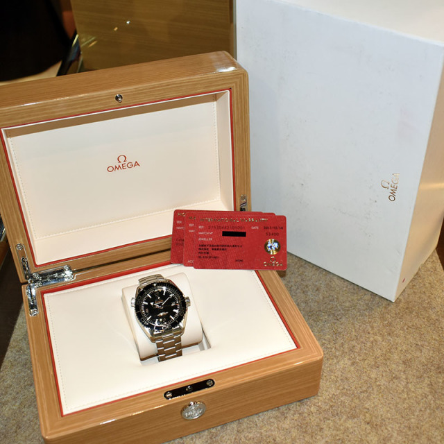 オメガ OMEGA シーマスター プラネットオーシャン マスタークロノメーター 215.30.44.21.01.001 ブラック 43.5mm USED 中古