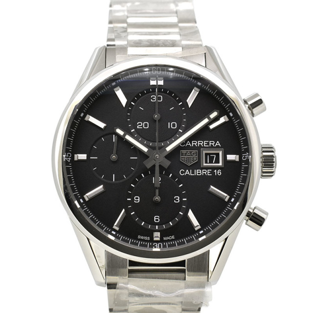 タグホイヤー　TAG HEUER　カレラ クロノグラフ キャリバー16　CBK2110.BA0715　41mm　SS　ブラック　自動巻　未使用品