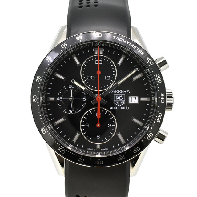 タグホイヤー　TAG HEUER　カレラ レーシング クロノグラフ　CV2014.FT6014　SS　ブラック　41mm　USED　中古