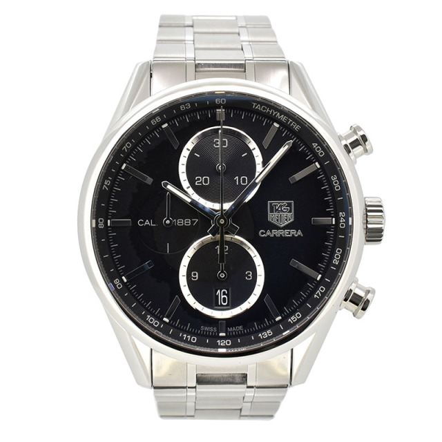 タグホイヤー　TAG HEUER　カレラクロノ キャリバー1887　CAR2110.BA0724　41mm　SS　ブラック　自動巻　USED　中古