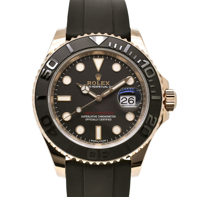 ロレックス　ROLEX　ヨットマスター40　Ref.116655　エバーローズゴールド　ブラック　ラバー　USED　中古
