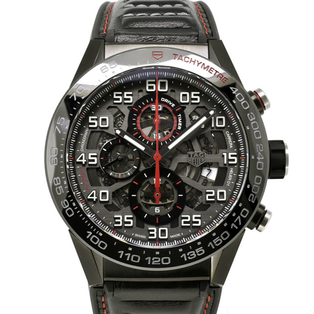 タグホイヤー　TAG HEUER　カレラ キャリバー ホイヤー01　CAR2A1H.FT6101　45mm　PVD　USED　中古
