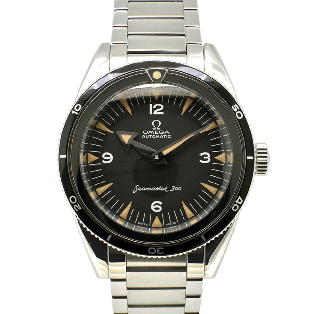 オメガ　OMEGA　シーマスター300 マスタークロノメーター 1957  トリロジー　234.10.39.20.01.001　SS　ブラック　39mm　世界3557本限定　USED　中古