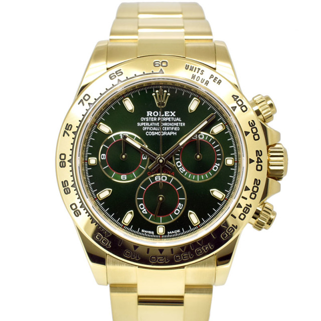 ロレックス　ROLEX　コスモグラフ　デイトナ　Ref.116508　グリーン　K18イエローゴールド　USED　中古