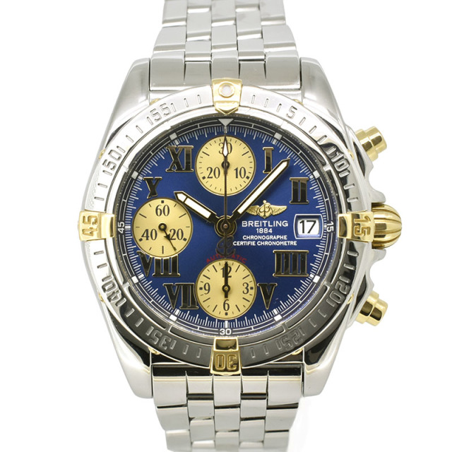 ブライトリング　BREITLING　クロノコックピット ビコロ　B13358　ブルーローマ　39mm　USED　中古