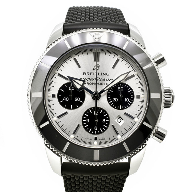 ブライトリング　BREITLING　スーパーオーシャンヘリテージ2 B01 クロノグラフ 44　A006G-1QRC　44mm　シルバー/ブラック　USED　中古
