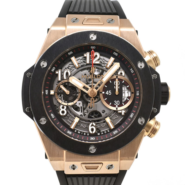 ウブロ　HUBLOT　ビッグバン ウニコ キングゴールド セラミック　411.OM.1180.RX　45mm　USED　中古
