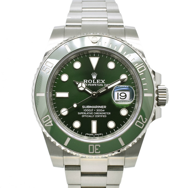 ロレックス　ROLEX　サブマリーナデイト グリーン　116610LV　ランダム番　国内正規品　USED　中古