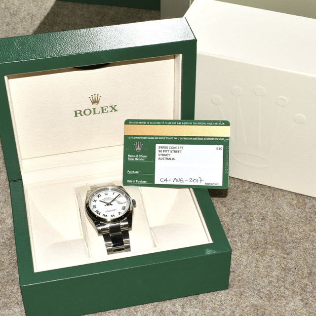 ロレックス ROLEX デイトジャスト Ref.116200 ホワイトローマ SS 自動  