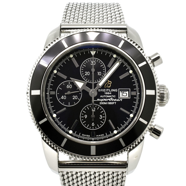 ブライトリング　BREITLING　スーパーオーシャンヘリテージ クロノグラフ　A272B08OCA　ブラック　46mm　200m防水　USED　中古