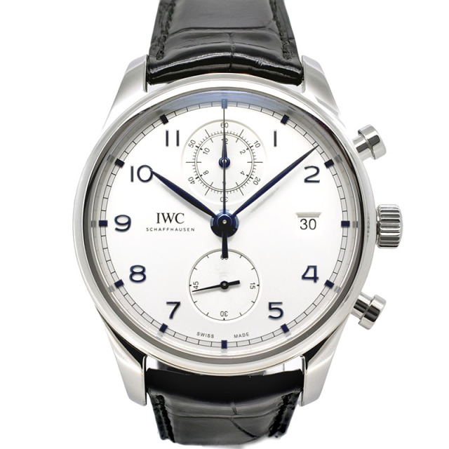 IWC　ポルトギーゼ クロノグラフ クラシック　IW390302　シルバー　42mm　USED　中古