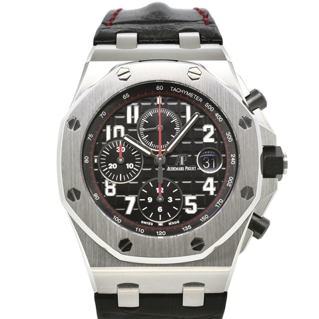 オーデマ・ピゲ　AUDEMARS PIGUET　ロイヤルオーク オフショア クロノグラフ　26470ST.OO.A101CR.01　革ベルト　ブラック　42mm　USED　中古
