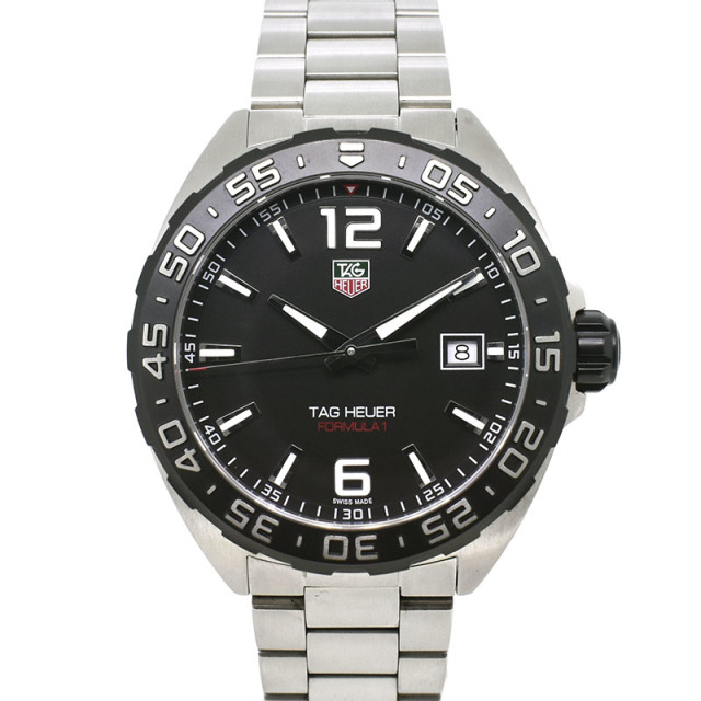 タグホイヤー　TAG HEUER　フォーミュラ1　WAZ1110.BA0875 　ブラック　クォーツ　SS　41mm　USED　中古