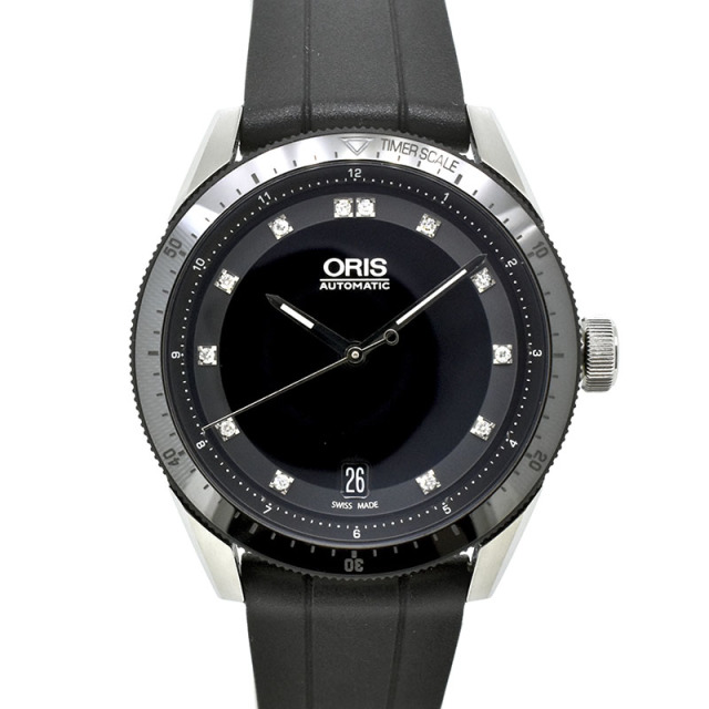 オリス　ORIS　アーティックス GT デイト ダイヤモンド　733 7671 4494R　37mm　SS　ブラック　自動巻　未使用品
