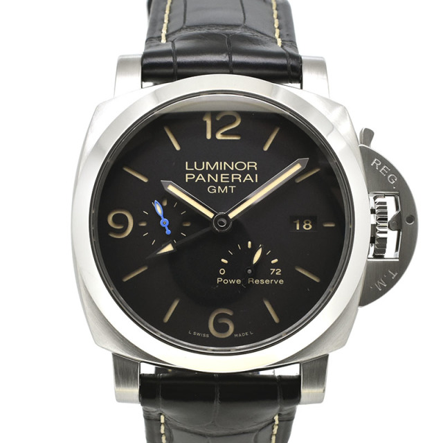 パネライ　PANERAI　ルミノール1950 3デイズ GMT パワーリザーブ アッチャイオ　PAM01321　44mm　USED　中古