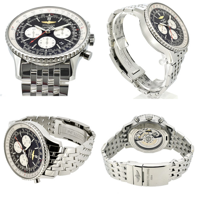 ブライトリング BREITLING ナビタイマー01 46mm A017B09NP SS ブラック USED 中古