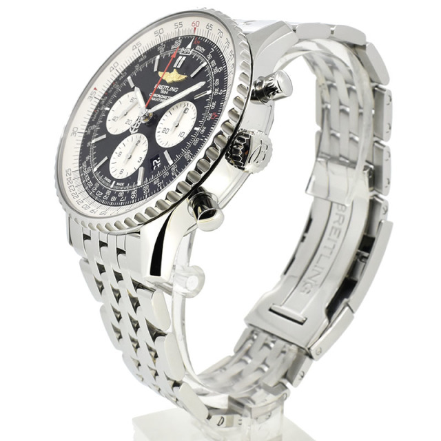 ブライトリング BREITLING ナビタイマー01 46mm A017B09NP SS ブラック USED 中古