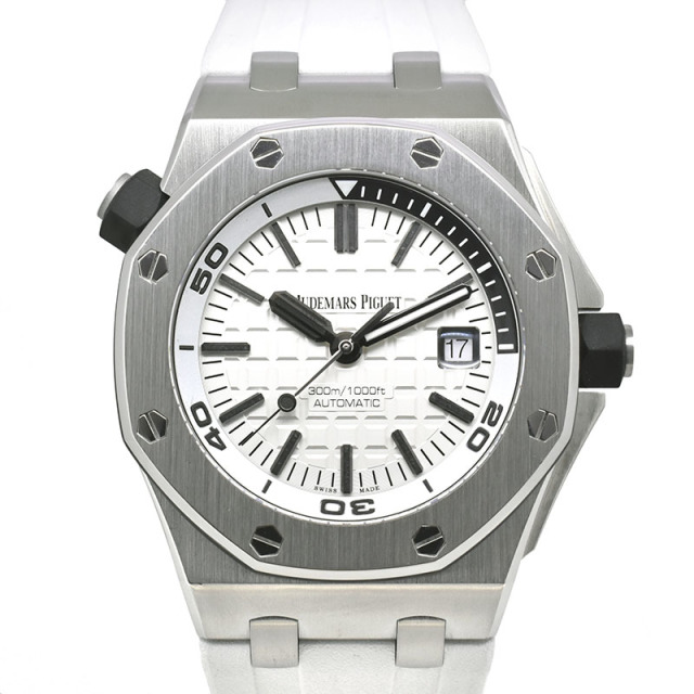 オーデマ・ピゲ　AUDEMARS PIGUET　ロイヤルオーク オフショアダイバー　15710ST.OO.A002CA.02　ラバー　シルバー　SS　42mm　USED　中古