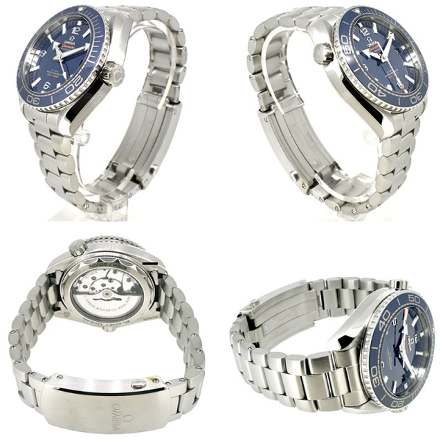 オメガ OMEGA シーマスター プラネットオーシャン マスタークロノメーター 215.30.44.21.03.001 ブルー 43.5mm USED 中古