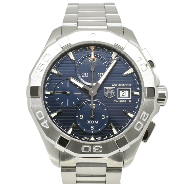 タグホイヤー　TAG HEUER　アクアレーサー クロノグラフ　CAY2112.BA0925　キャリバー16　ブルー　43mm　USED　中古