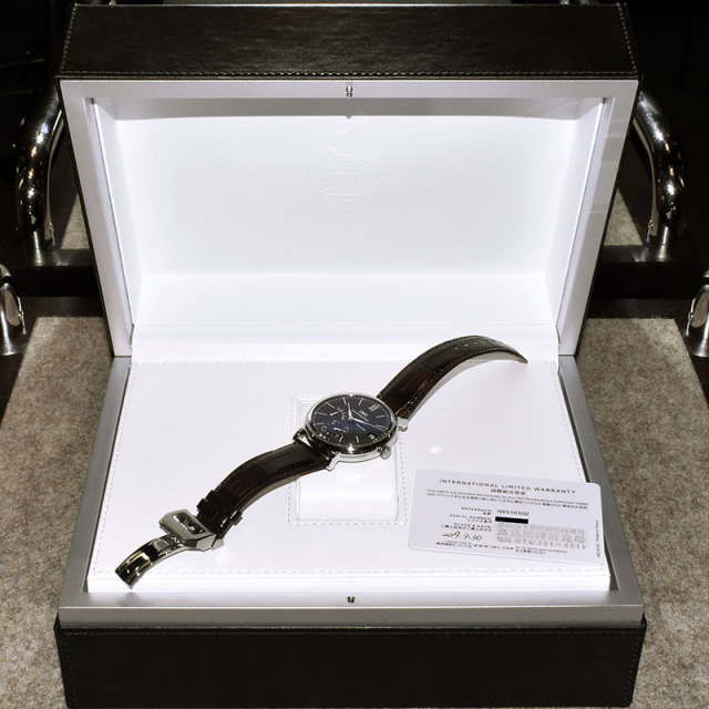IWC ポートフィノ ハンドワインド 8デイズ IW510102 SS 45mm ブラック USED 中古