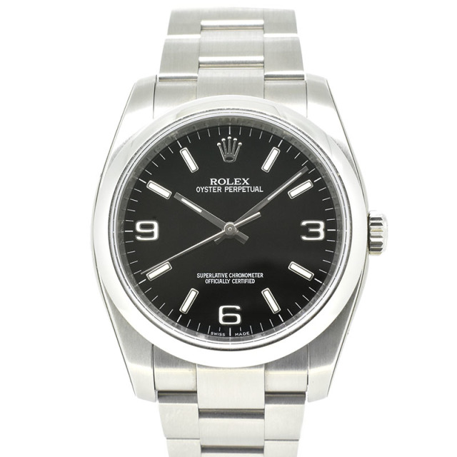ロレックス　ROLEX　オイスターパーペチュアル　116000　ブラック369　36mm　SS　日本限定　未使用品