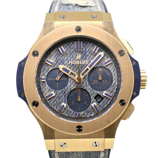 ウブロ　HUBLOT　ビッグバン  ジーンズ　301.PL.2780.NR.JEANS　44mm　世界200本限定　18KRG　USED　中古