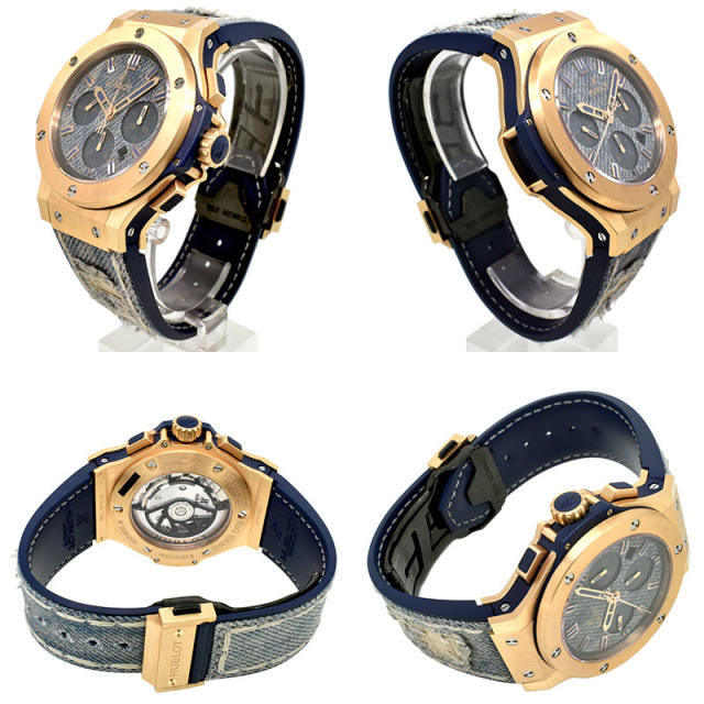 ウブロ HUBLOT ビッグバン ジーンズ 301.PL.2780.NR.JEANS 44mm 世界200本限定 18KRG USED 中古