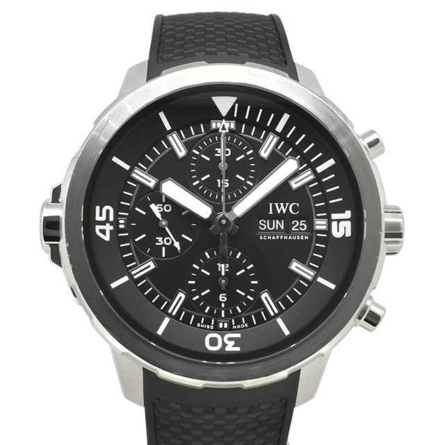 IWC　アクアタイマー クロノグラフ　IW376803　ブラック　ラバー　44mm　USED　中古