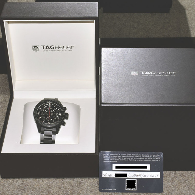 タグホイヤー TAG HEUER カレラ クロノグラフ キャリバー ホイヤー01 ブラックセラミック CAR2090.BH0729 43mm USED 中古