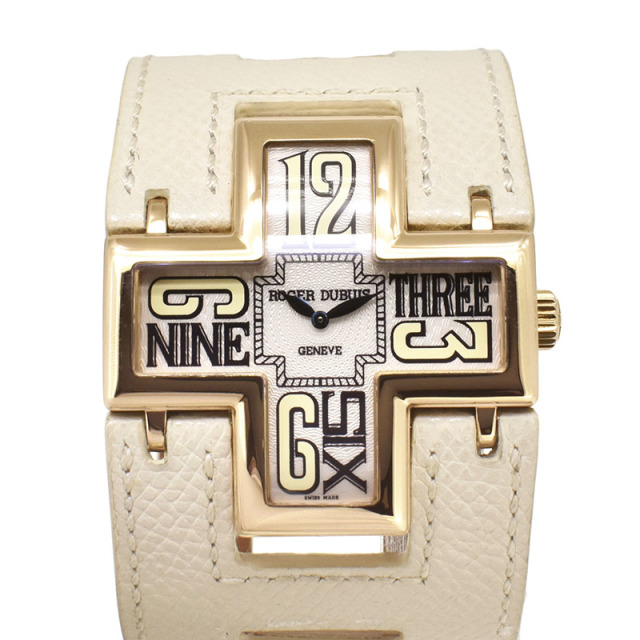 ロジェ・デュブイ　ROGER DUBUIS　フォローミー　F17 54 5 F1 6.EA　18KRG　42×42mm　USED　中古