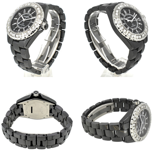 シャネル CHANEL J12 H1174 38mm ラージベゼルダイヤ セラミック USED 中古 