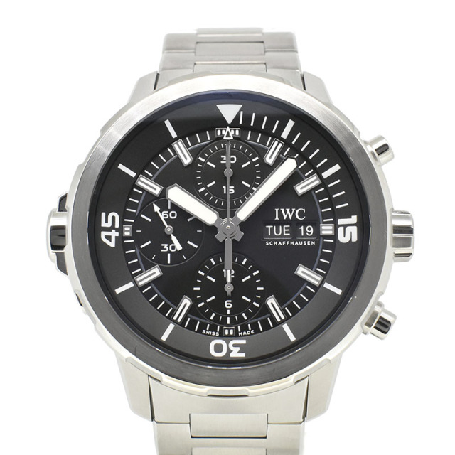 IWC　アクアタイマー　クロノグラフ　IW376804　SS　44mm　ブラック　USED　中古