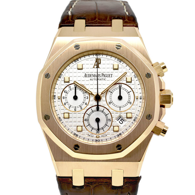 オーデマ・ピゲ　AUDEMARS PIGUET　ロイヤルオーク クロノグラフ　26022OR.OO.D088CR.01　18KPG　39mm　シルバー　USED　中古