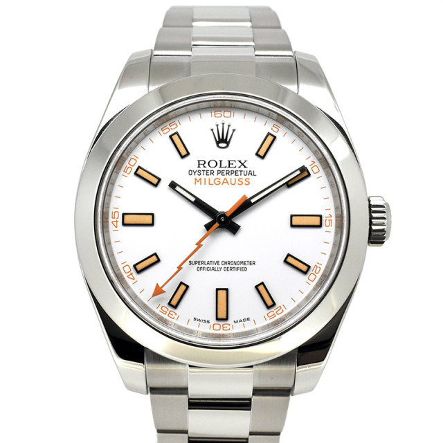 ロレックス　ROLEX　ミルガウス　116400　ホワイト　ランダム番　生産終了　USED　中古