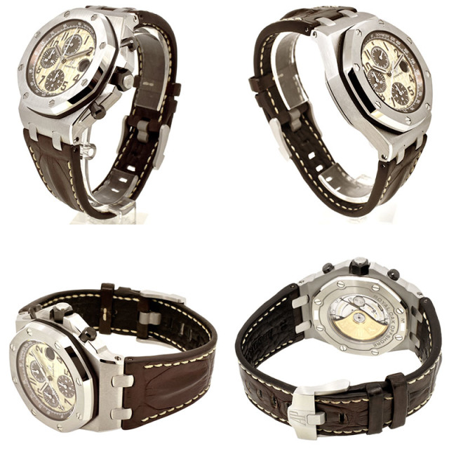 オーデマ・ピゲ AUDEMARS PIGUET ロイヤルオーク オフショアクロノ 26470ST.OO.A801CR.01 革ベルト 42mm USED 中古
