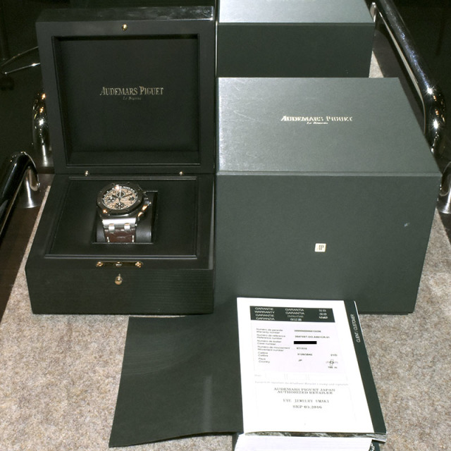 オーデマ・ピゲ AUDEMARS PIGUET ロイヤルオーク オフショアクロノ 26470ST.OO.A801CR.01 革ベルト 42mm USED 中古