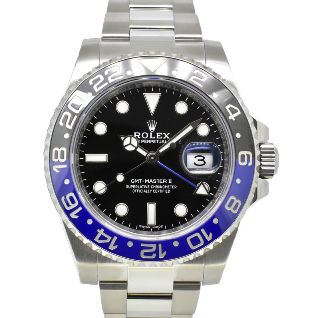 ロレックス　ROLEX　GMTマスター2　116710BLNR　40mm　青黒ベゼル　USED　中古
