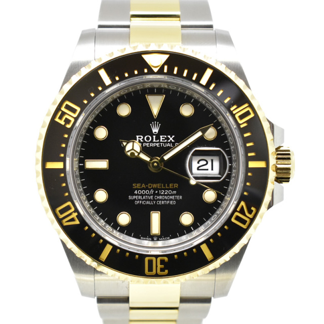 ロレックス　ROLEX　シードゥエラー　126603　43mm　ブラック　18KYG×SS　国内正規品　USED　中古